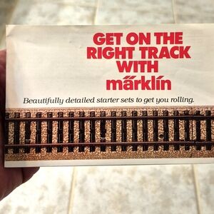 Märklin Train Starter Set Catalog 1985